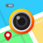 icon GPS Camera with timestamp map