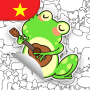 icon Sticker Book: Coloring Puzzle